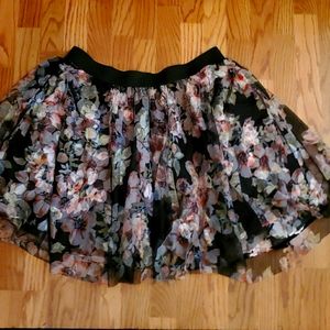 Torrid tule floral skirt